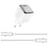 WIWU Jello Wi-U030 GaN Fast Charger USB-C 20W Adapter + Type-C Cable - White